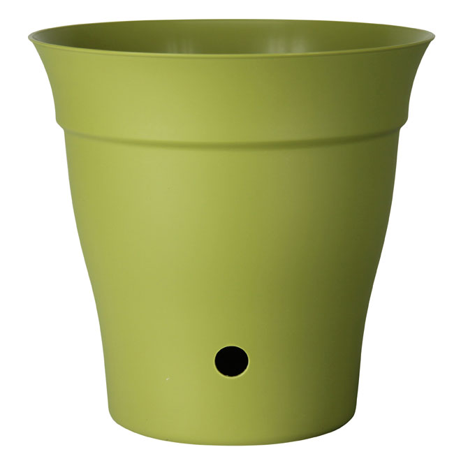 Pot et soucoupe interne «Contempra» Vert