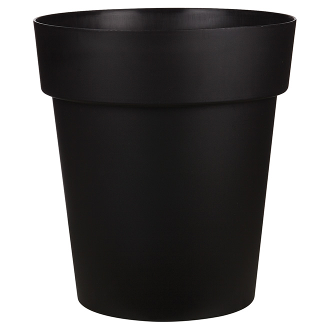 "Viva" Plastic Planter - 17" x 19" - Matte Black