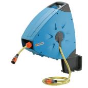Wall-Mount Retractable Hose Hanger - 66' Capacity - Blue