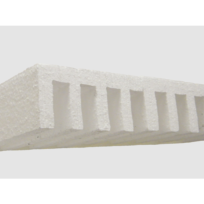 Coussin thermique en PSE, 4" x 8' x 8', blanc