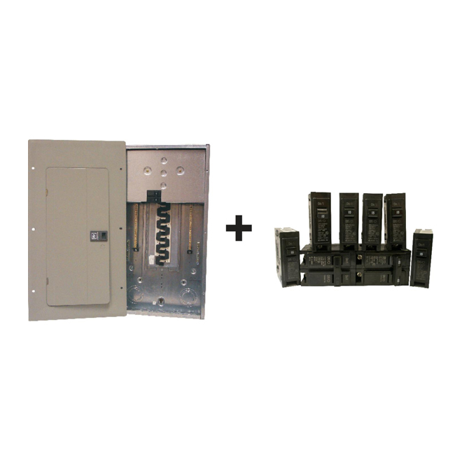 Panneau électrique complet «EZ Pack» 100-A/20 espaces