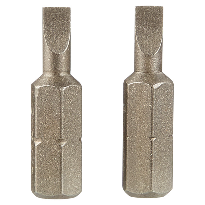 "Extra-Hard" Slotted Insert Bit- #3-4 - 1" -2-Pack