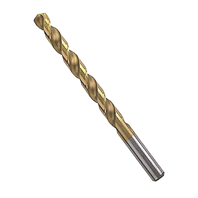 Titanium-Coated Metal Drill Bit - 3/32'' x 2 1/4'' - 2-Pack