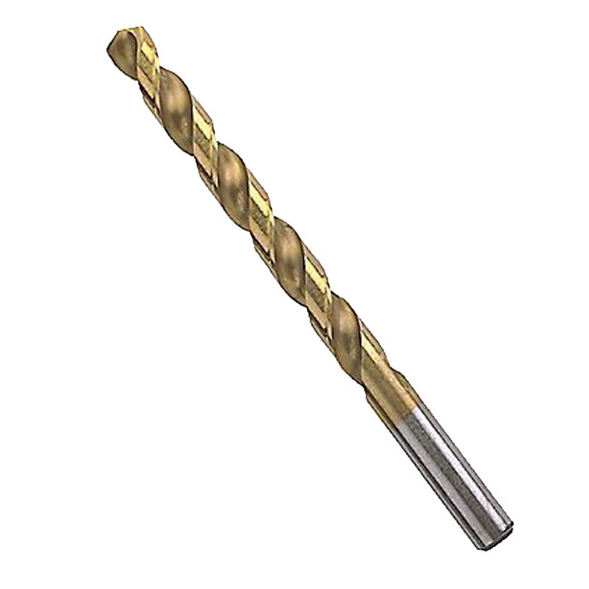 Titanium-Coated Metal Drill Bit - 7/64'' x 2 5/8'' - 2-Pack