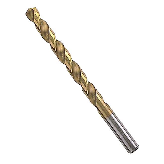 Titanium-Coated Metal Drill Bit - 1/8'' x 2 3/4'' - 2-Pack