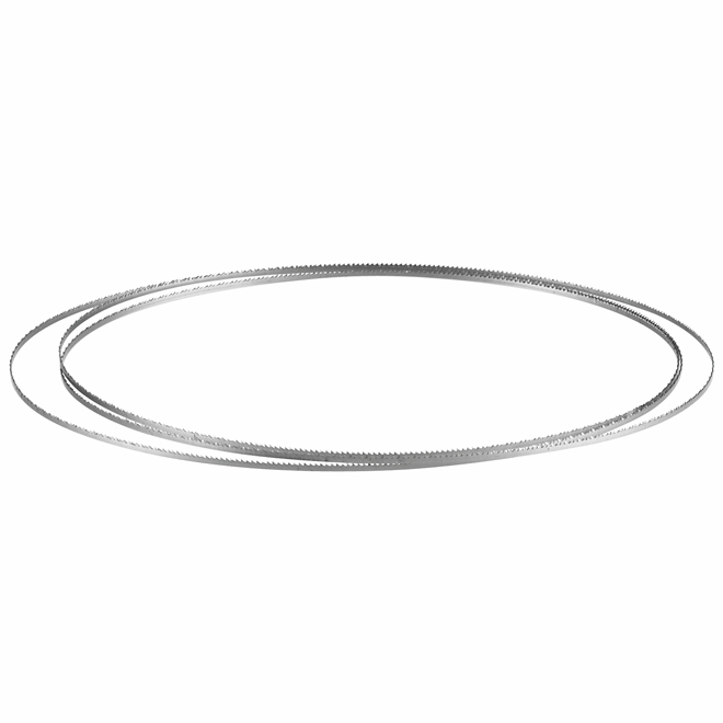 Scroll Cutting Carbon Steel Band Saw Blade - 72 7/16'' x 1/8'' - 15 TPI