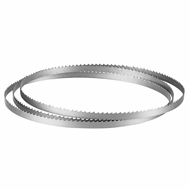 Lame de scie à ruban pour le bois, 72 7/16'' x 3/8'', 4 dents