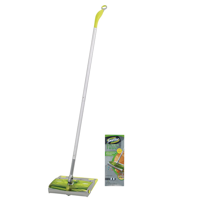 Trousse de départ de balai avec lames rotatives « Swiffer »