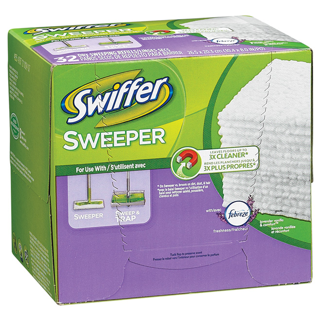 Recharge linges secs « Swiffer » parfum de lavande vanillée