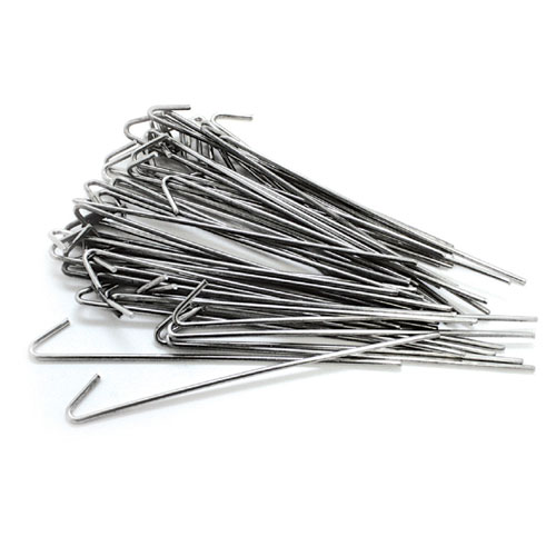 Attaches galvanisées pour clôture, paquet de 50
