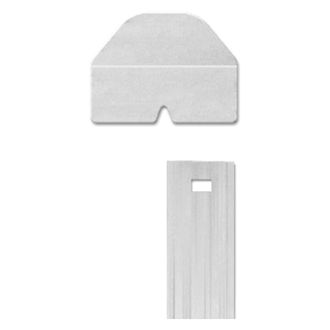 5-Ft Vertical Slats for Privacy Fencing - White - Pk/80