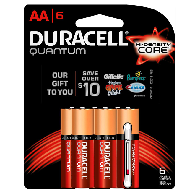 Paquet de 6 piles AA