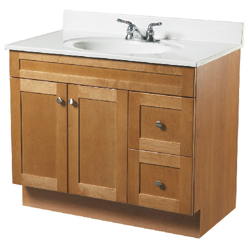 Meuble lavabo 2 portes et 2 tiroirs