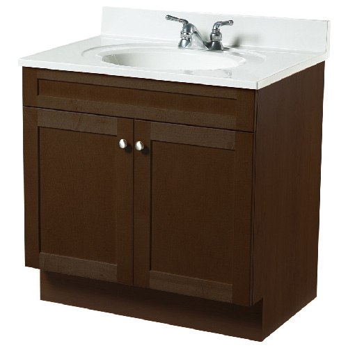 "Everwood" Vanity with 2 Doors - Espresso