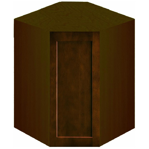 Wall Corner Cabinet with 1 Door - "Everwood" - Espresso
