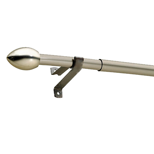 Tringle à rideaux ajustable à bout ovale 48-86"