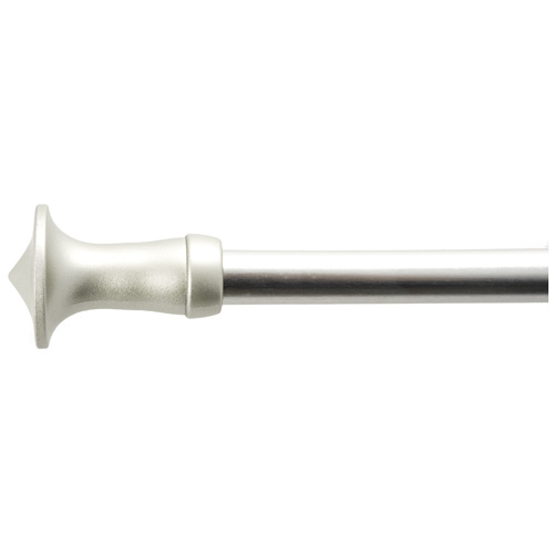 "Cafe" Trumpet Finial Curtain Rod Set