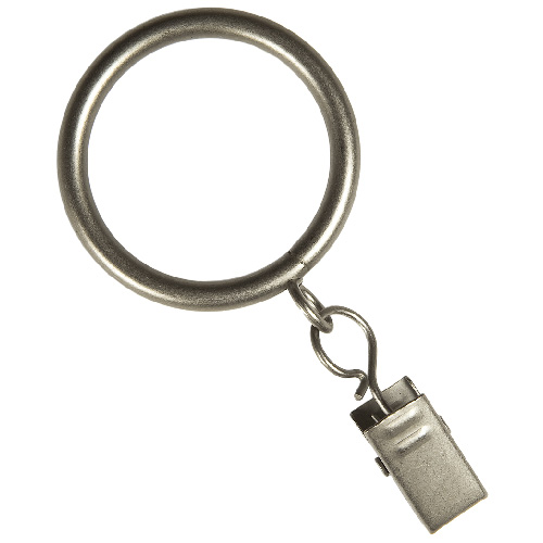 Anneaux à pince de 1 1/4 po, argent antique