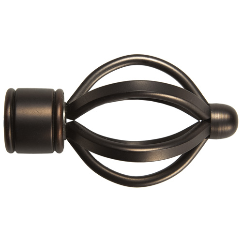 Tringle à rideaux ajustable «Cage Ball» 48-84"