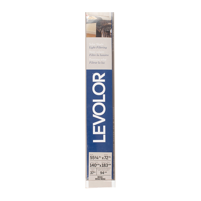 Beige Solar Roller Shade