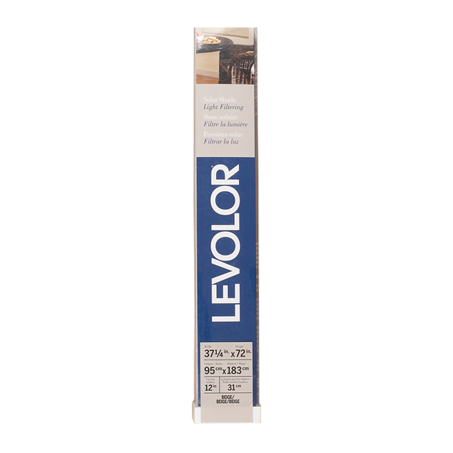 Beige Solar Roller Shade