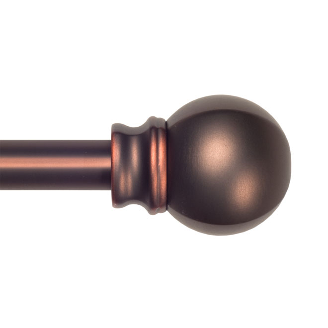 "Cage Ball" Curtain Rod 28 - 48 in