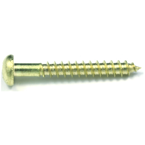 Pan Head Wood Screws - Square - #10 - 1 1/2" - 5/Box