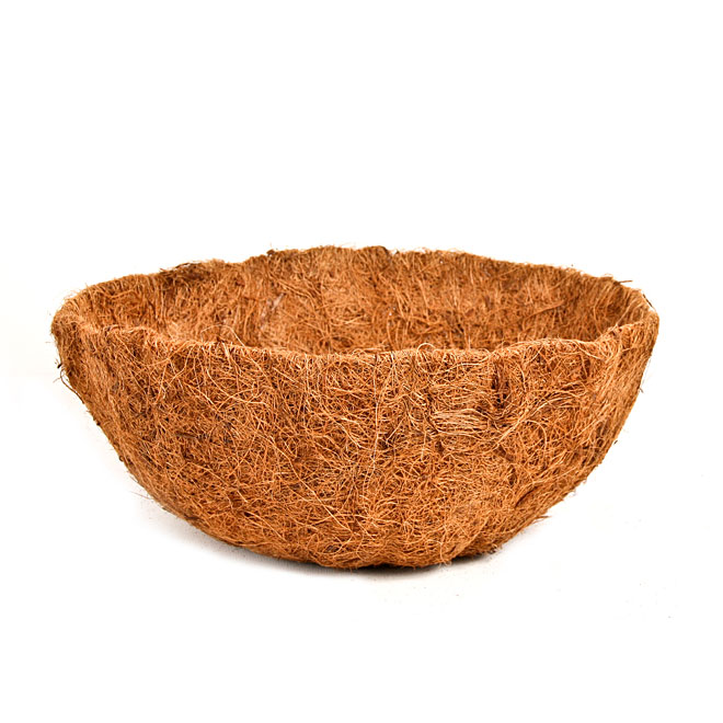Coco-Fibre Round Hanging Basket Liner - 16"