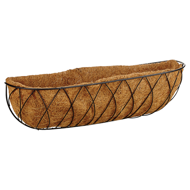 Jardinière pour balcon en fibre de coco, 24 po
