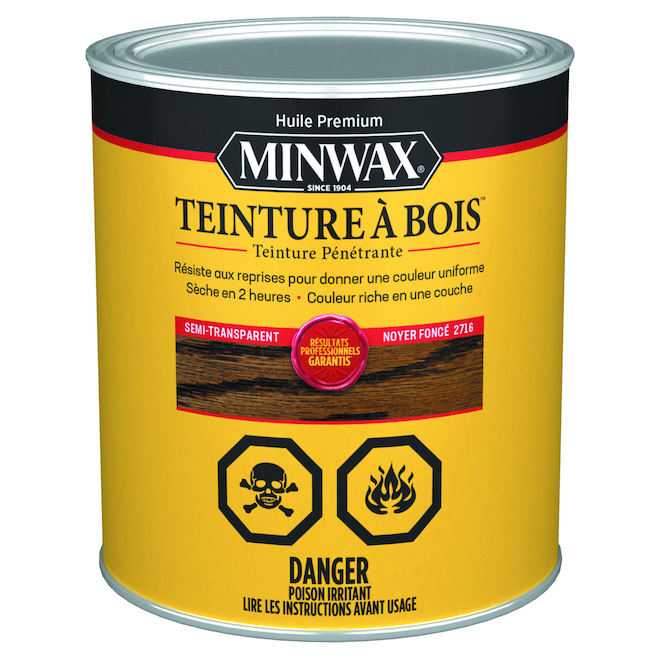 Teinture à bois d'intérieur - Noyer foncé
