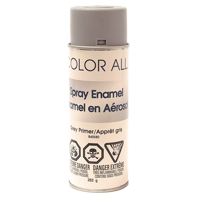 Peinture-émail en aérosol, gris