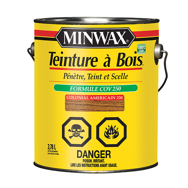 Teinture d'intérieur pour bois - Colonial américain