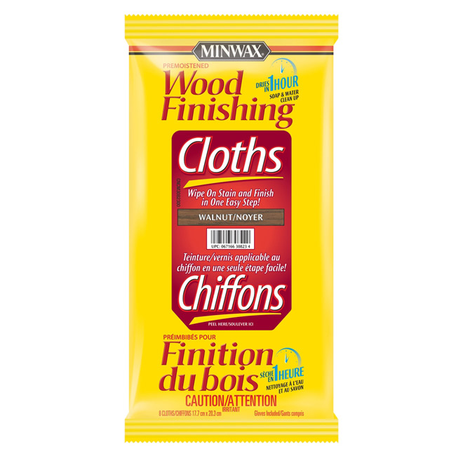 Wood Finish Cloths - Walnut