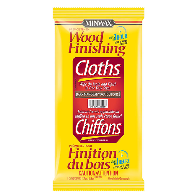 Linges finition du bois - Acajou foncé