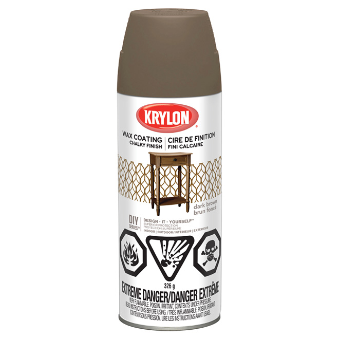Aerosol Finishing Wax - Chalky Finish - Dark Brown