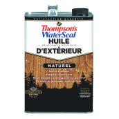 Huile pénétrante pour bois d'extérieur, naturel, 3,78 l