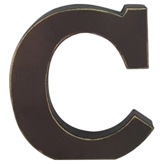 3D Metal Letter - "C"