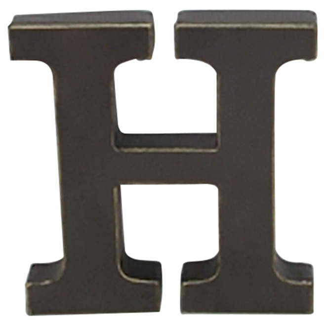 3D Metal Letter - "H"