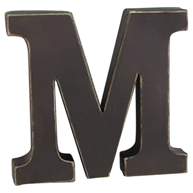 Lettre en métal 3D, «M»