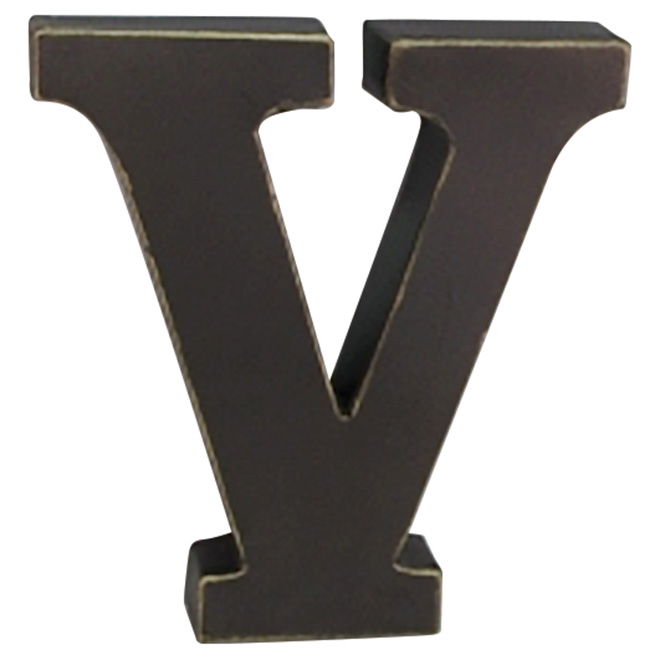 3D Metal Letter - "V"