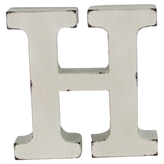 Lettre en métal 3D, «H»