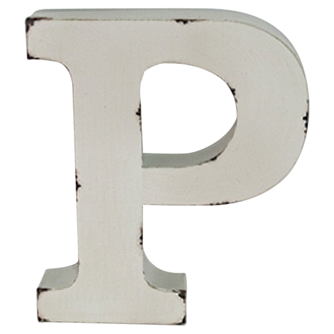 Lettre en métal 3D, «P»