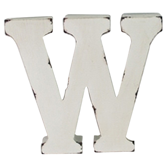 Lettre en métal 3D, «W»