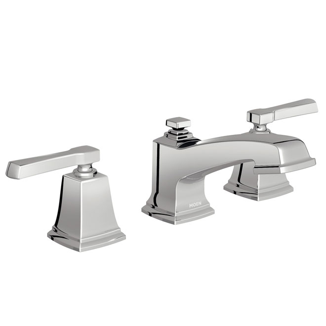 Robinet de lavabo 2 poignées «Boardwalk», chrome