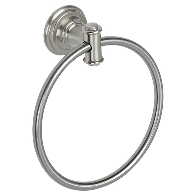 Towel Holder - "Ellsworth" Towel Ring - Brushed Nickel