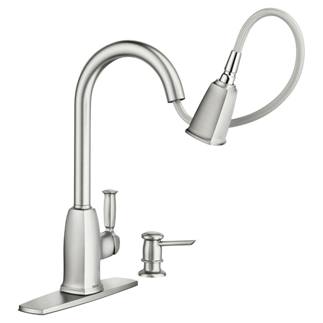 Wellsley 1-Handle Kitchen Faucet - Stainless Steel