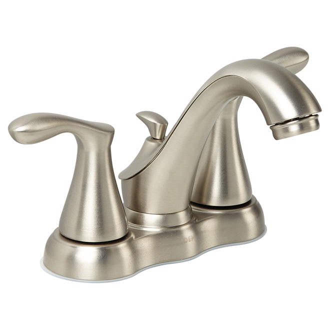 Bathroom Faucet - 2 Handles - 4" - Brushed Nickel