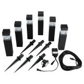 Bornes lumineuses à DEL, 10 5/8 po x 2 3/8 po, 6 pièces