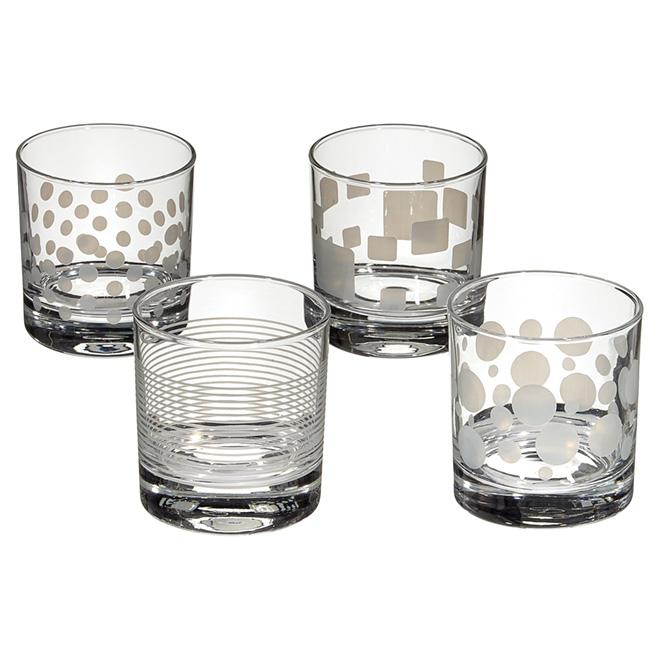 Verres DOF 300 ml, paquet de 4, couleurs assorties
