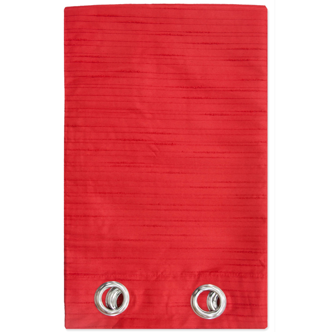 Rideaux de polyester Otto, rouge, 2 panneaux